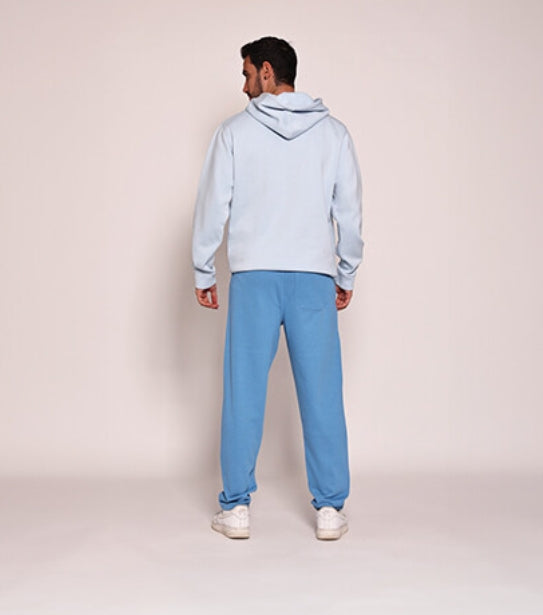 Unisex هودي ازرق فاتح