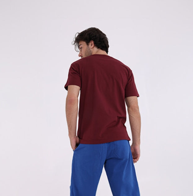 تيشيرت سبعه عنابي