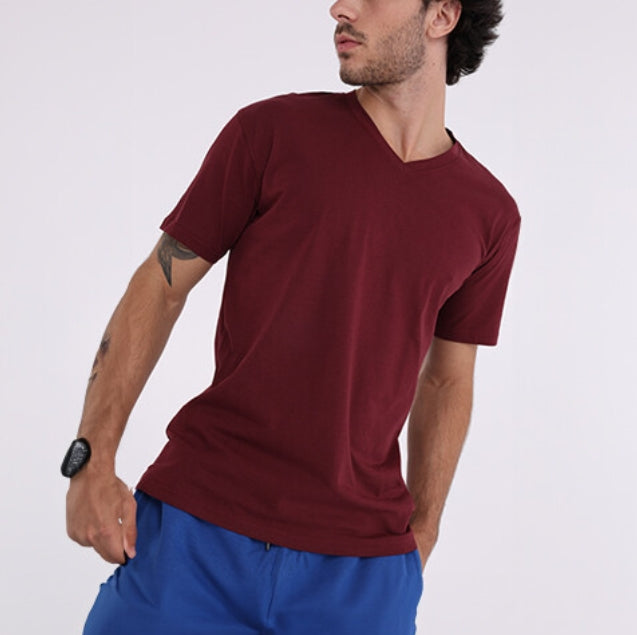 تيشيرت سبعه عنابي