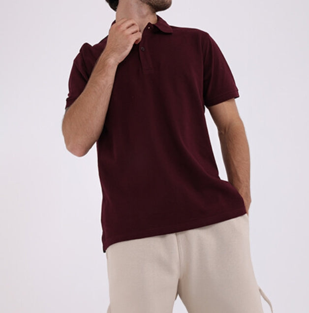 تيشيرت بولو عنابي