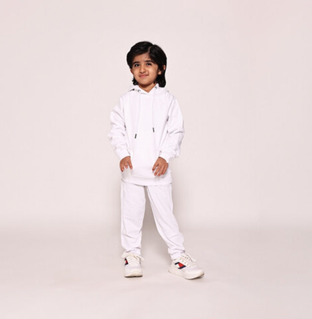 Kids White Hoodie