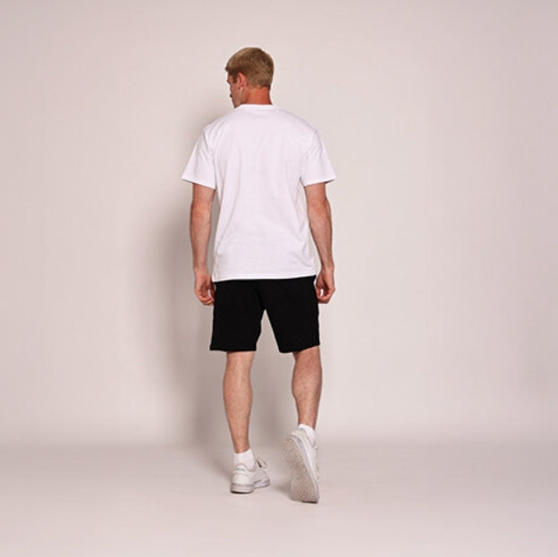 Unisex تيشيرت دائري ابيض