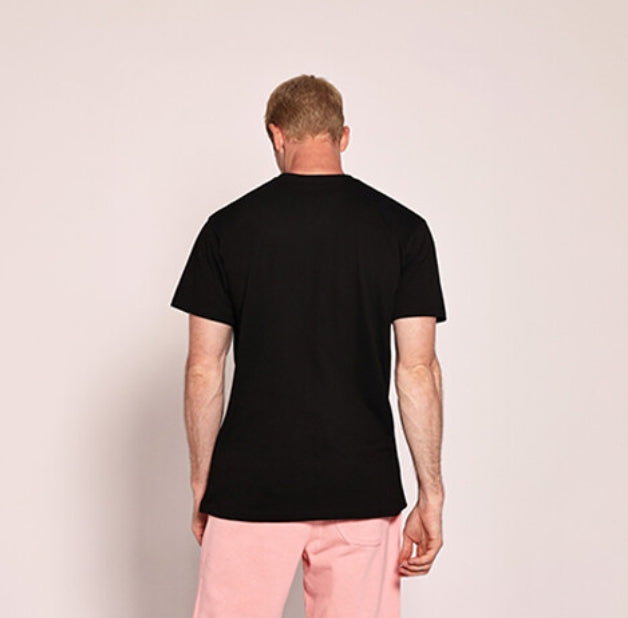 Unisex تيشيرت دائري اسود