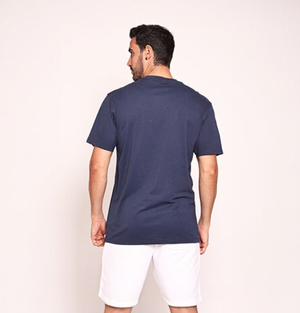 Unisex تيشيرت دائري كحلي