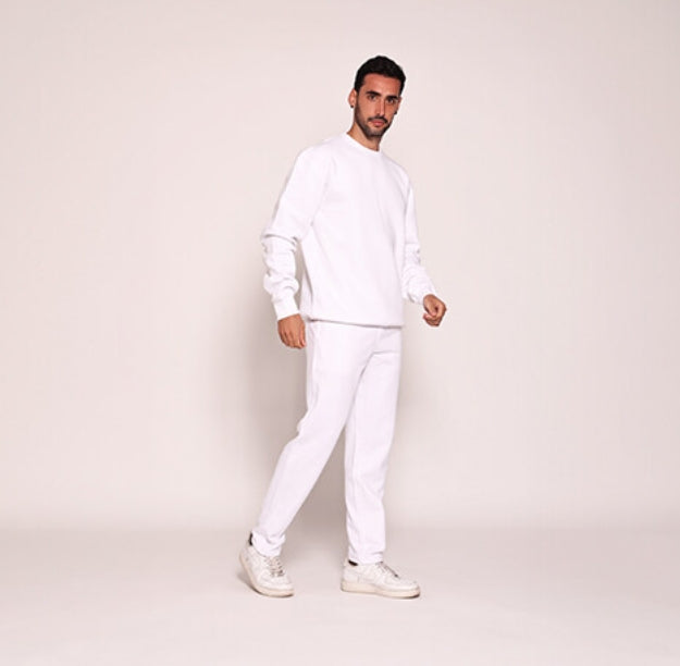 Unisex جمبر ابيض