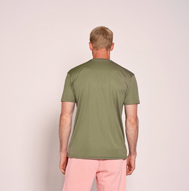 Unisex تيشيرت رياضي زيتي فاتح